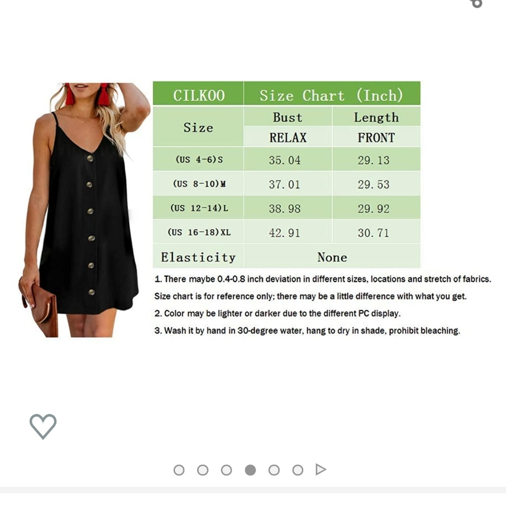 Spaghetti strap button down mini dress - Picture 4 of 6